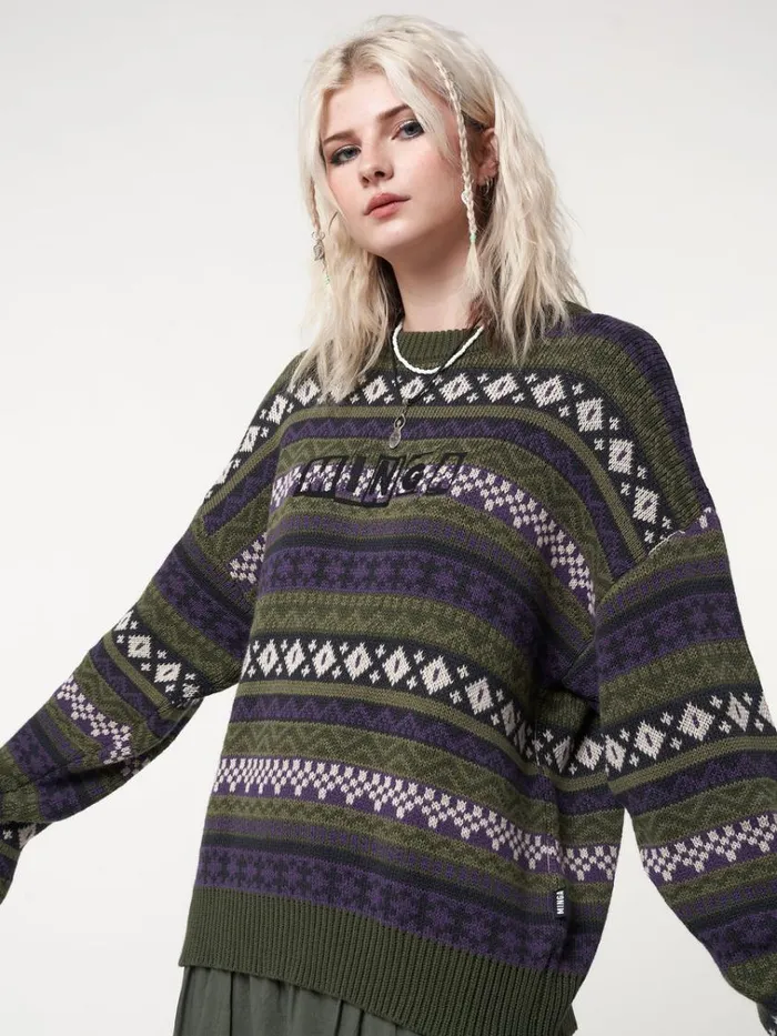 Clothing Aspen Jacquard Knit Jumper Minga London Sweaters