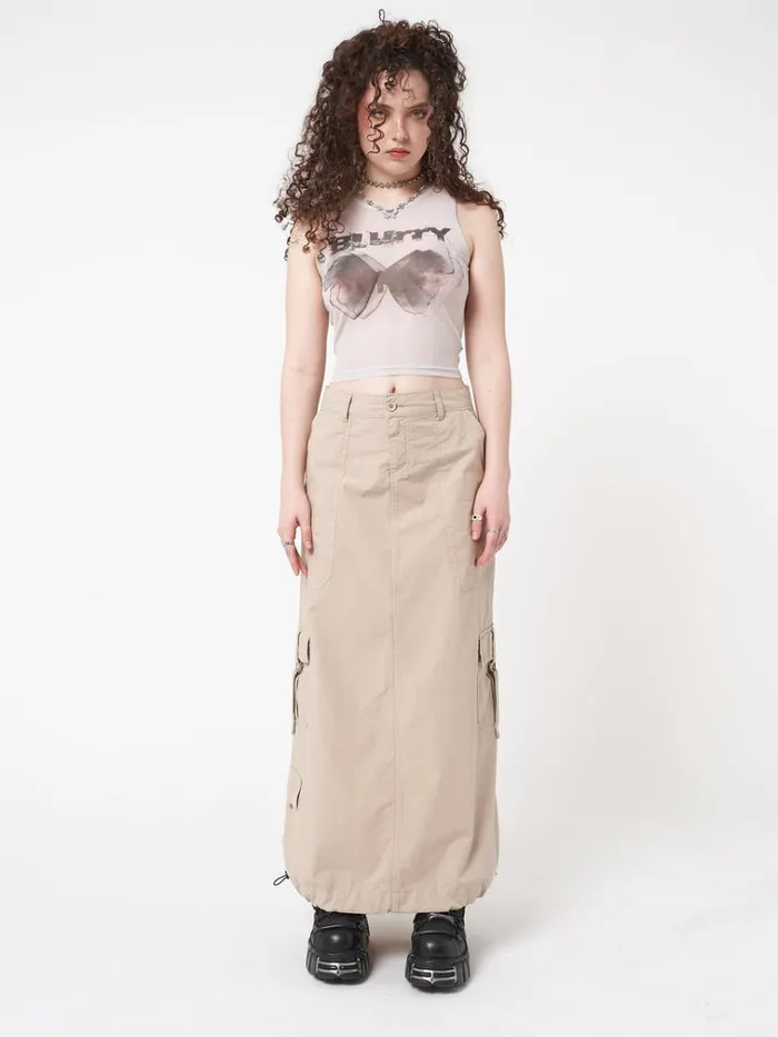 Clothing Blurry Butterfly Mesh Vest Top Minga London Tank Tops