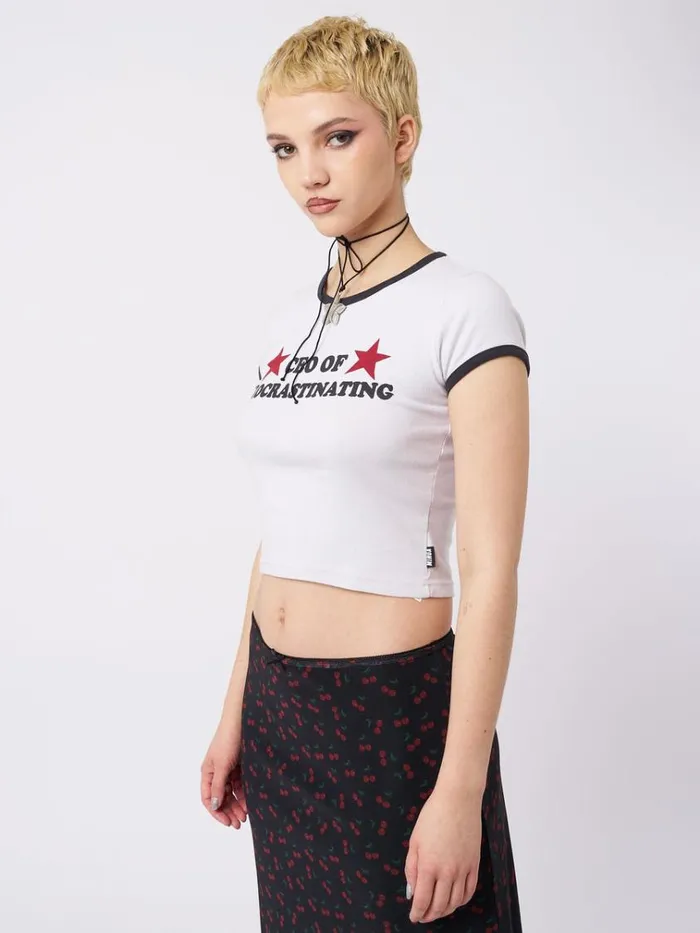 Clothing CEO Of Procrastinating Baby Tee Minga London Crop Tops