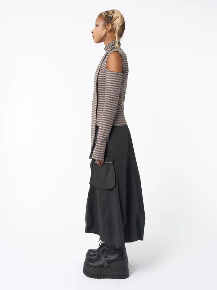 Clothing Don Panic Striped Top and Scarf Set Minga London Long Sleeve Tops