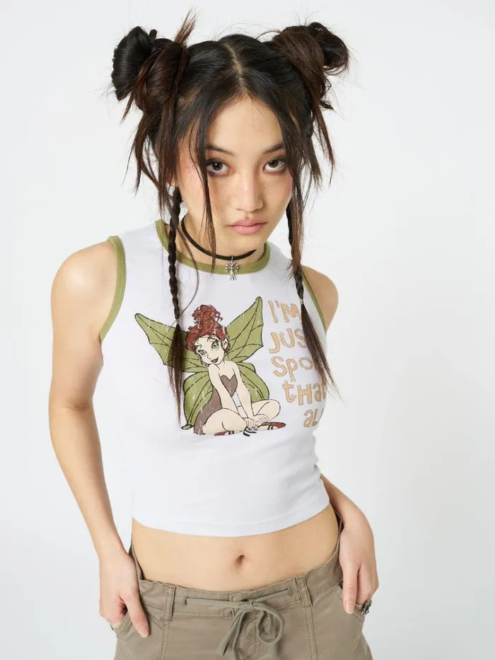 Clothing Ember Fairy Graphic Vest Top Minga London Tank Tops