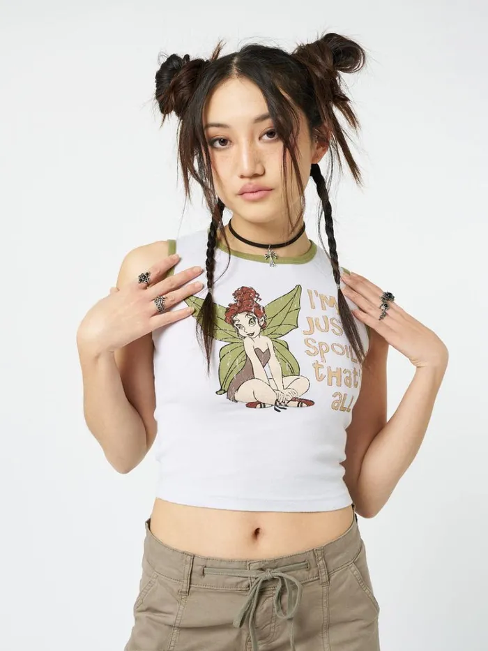 Clothing Ember Fairy Graphic Vest Top Minga London Tank Tops