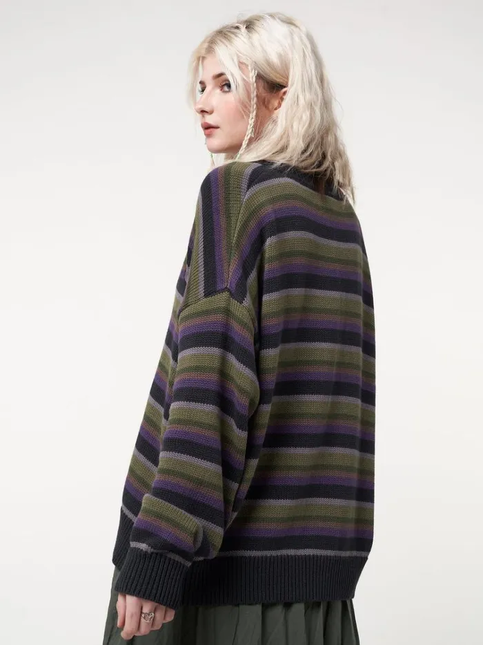 Clothing Faye Striped Knit Cardigan Minga London Jackets