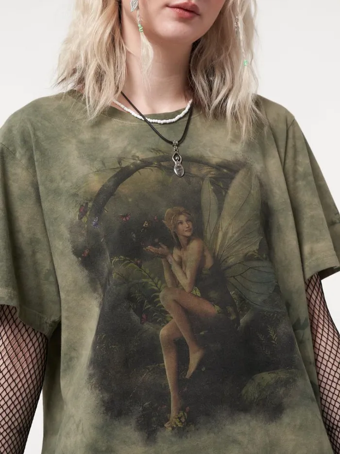 Clothing Forest Fairy Tie Dye Tshirt Minga London Graphic Tees