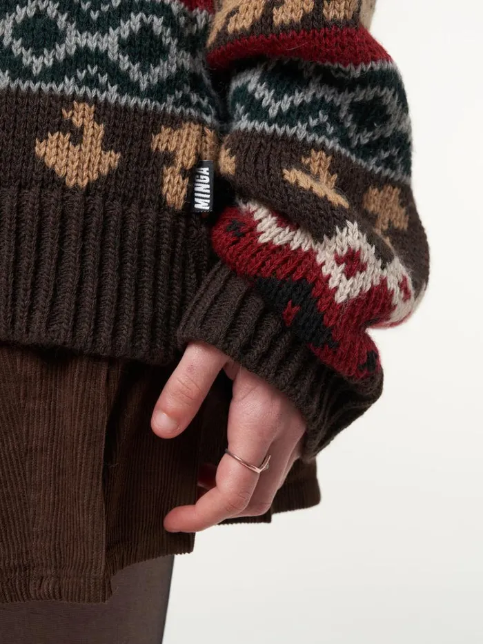 Clothing Granny Jacquard Knit Jumper Minga London Sweaters