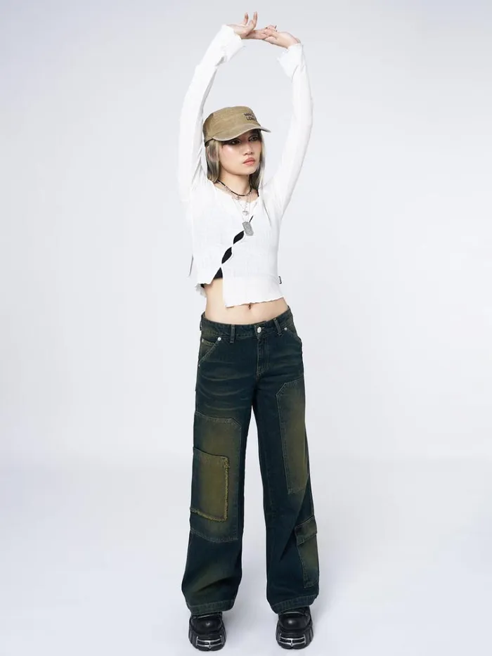Clothing Hana White Asymmetrical Cut Out Top Minga London Long Sleeve Tops