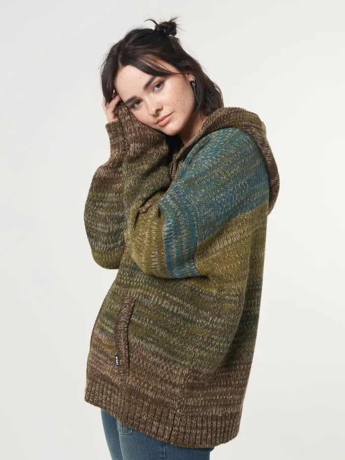 Clothing Iris Oversized Knitted ZipUp Hoodie Minga London Jackets