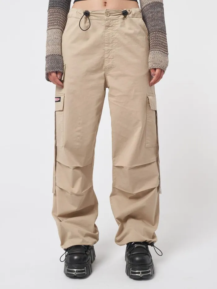 Clothing Minga London Cargo Rheo Beige Tech Cargo Pants
