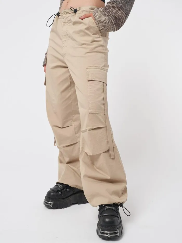 Clothing Minga London Cargo Rheo Beige Tech Cargo Pants