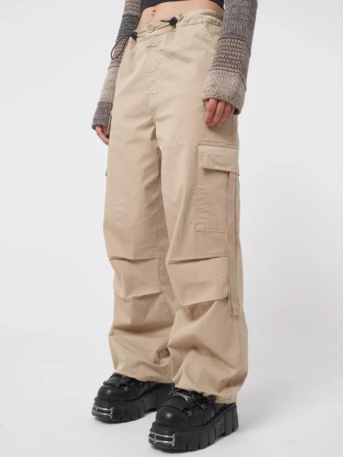 Clothing Minga London Cargo Rheo Beige Tech Cargo Pants