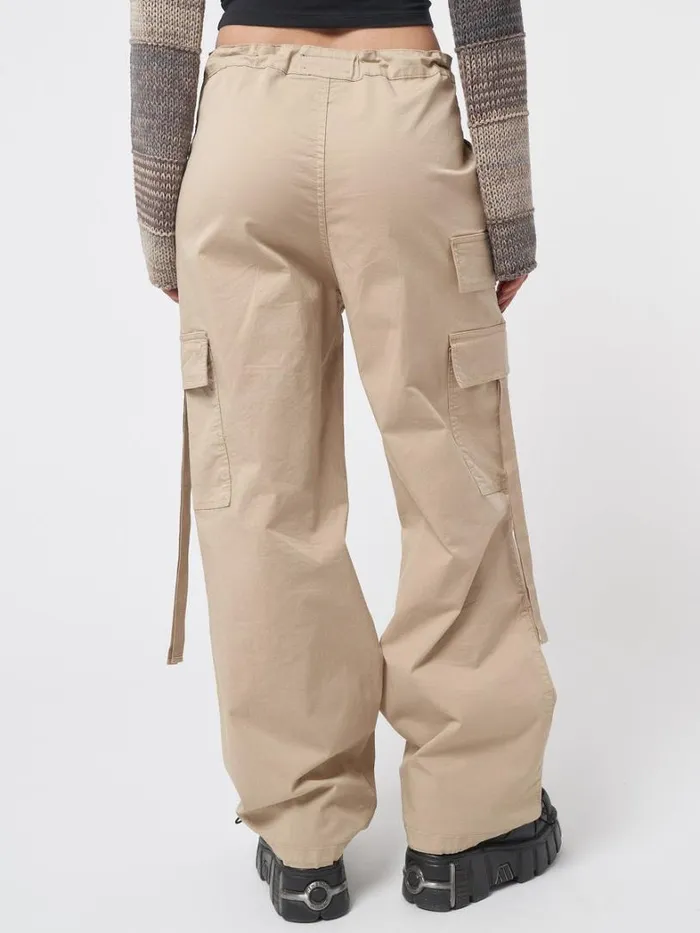 Clothing Minga London Cargo Rheo Beige Tech Cargo Pants