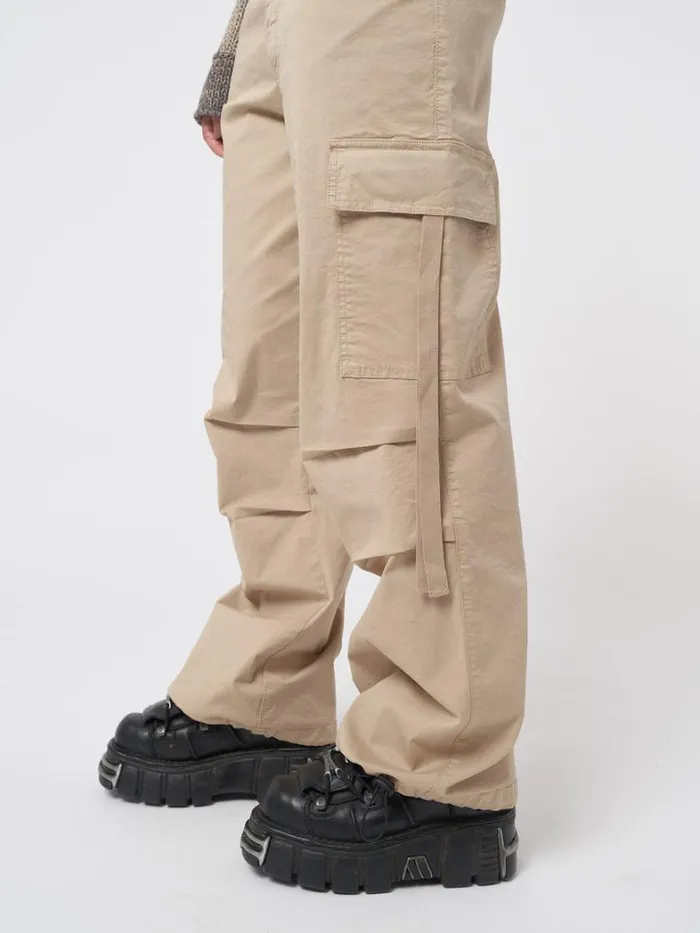 Clothing Minga London Cargo Rheo Beige Tech Cargo Pants