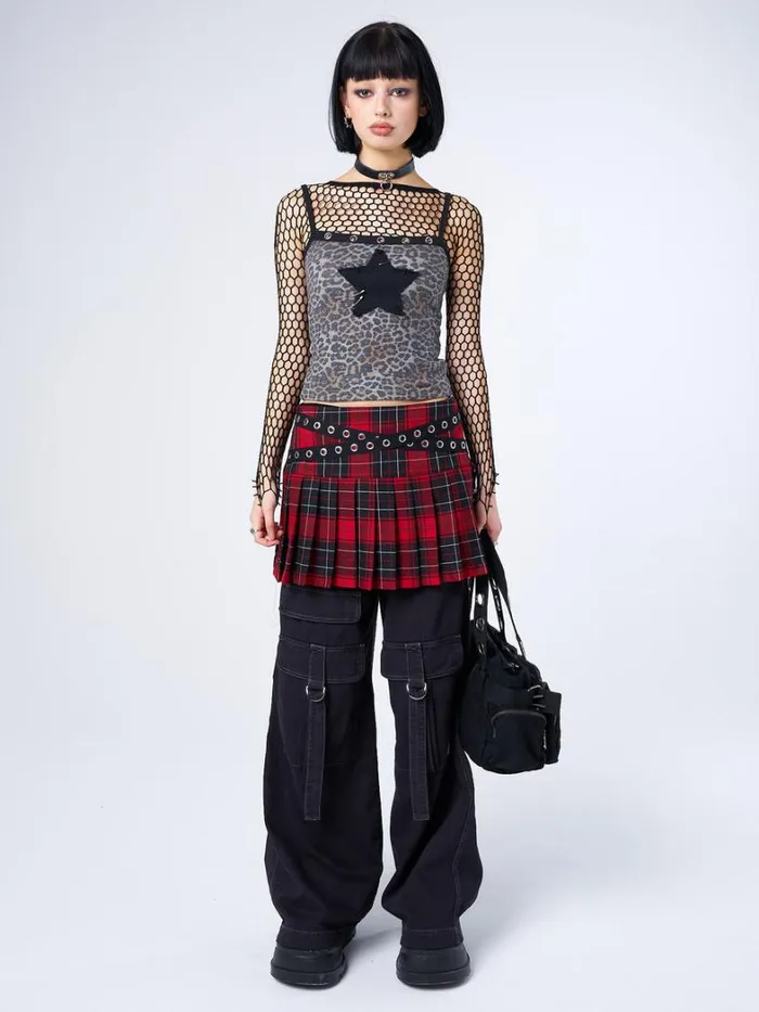Clothing Minga London Crop Tops Nancy Leopard Print Cami Top