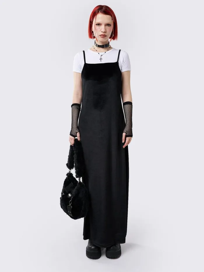 Clothing Minga London Dresses Elenora Velvet Maxi Dress