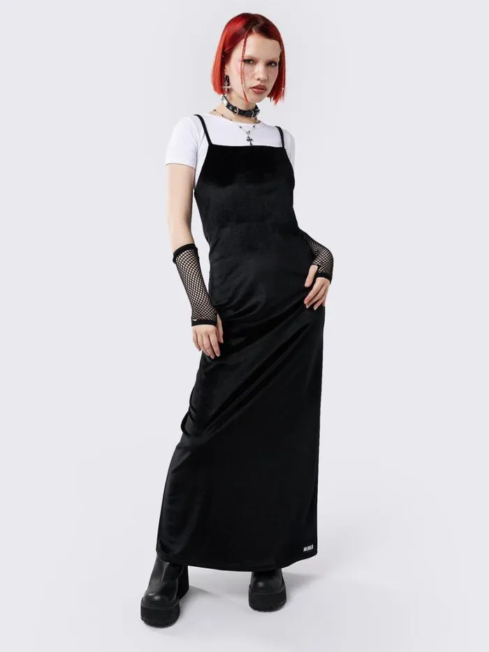 Clothing Minga London Dresses Elenora Velvet Maxi Dress