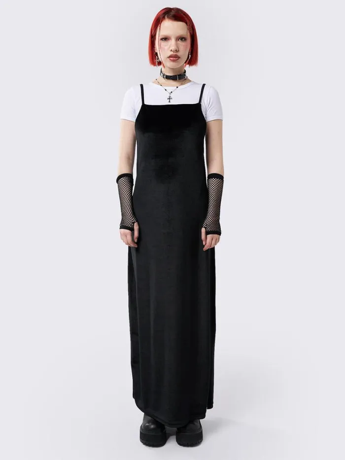 Clothing Minga London Dresses Elenora Velvet Maxi Dress