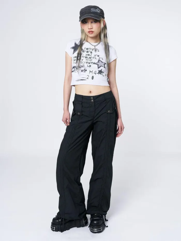 Clothing Minga London Graphic Tees Society Star Graphic Baby Tee