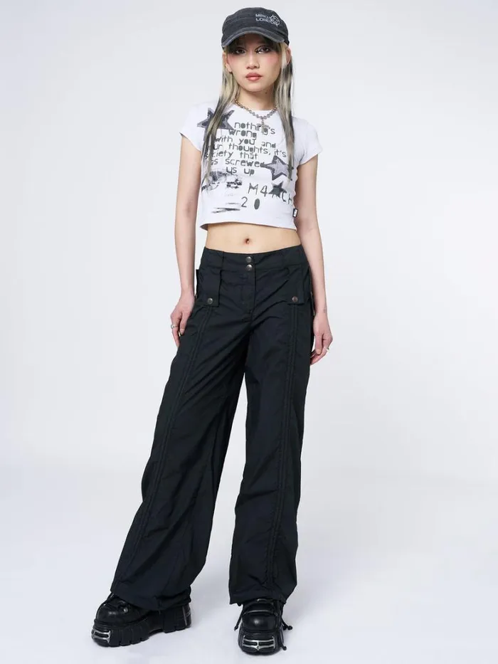 Clothing Minga London Graphic Tees Society Star Graphic Baby Tee