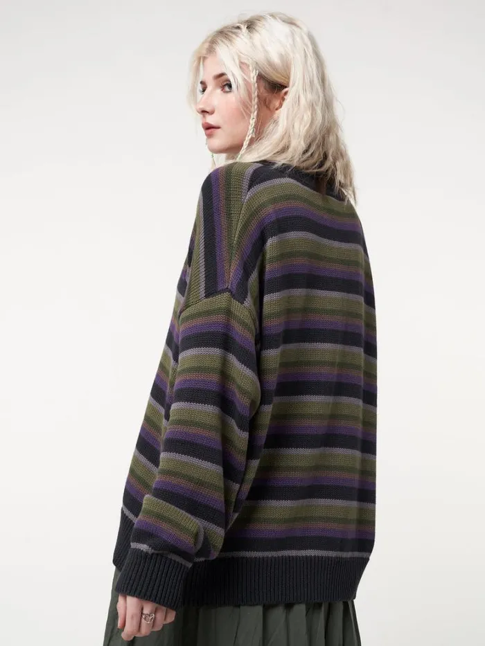 Clothing Minga London Jackets Faye Striped Knit Cardigan