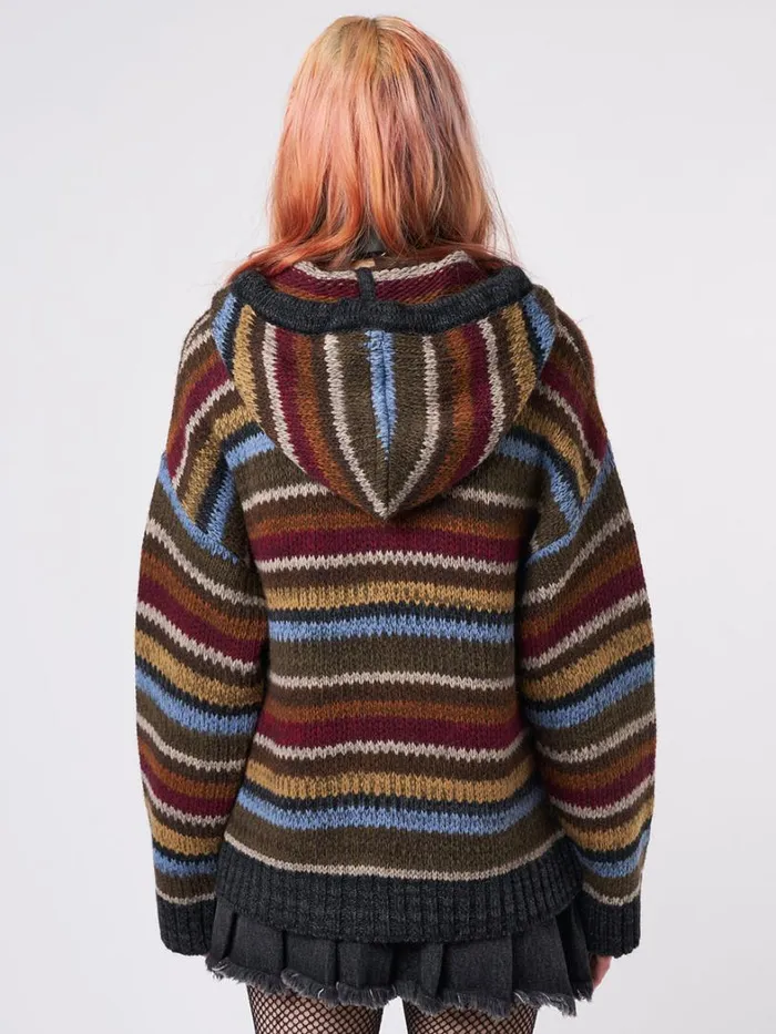 Clothing Minga London Jackets Jacky Oversized Knitted ZipUp Hoodie