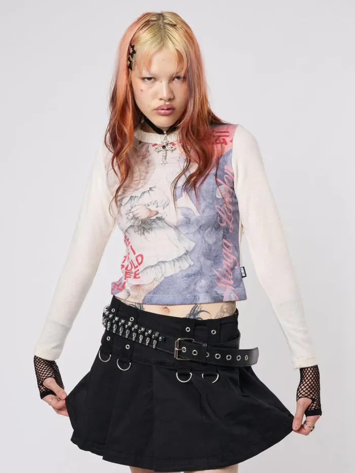 Clothing Minga London Long Sleeve Tops Main Character Rabbit Graphic Top