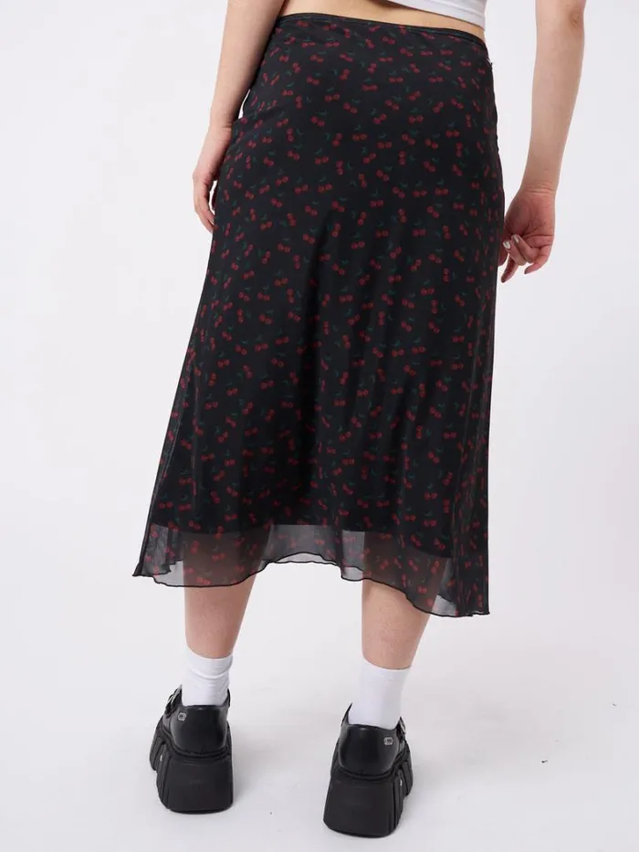 Clothing Minga London Skirts Cherry Cola Mesh Midi Skirt
