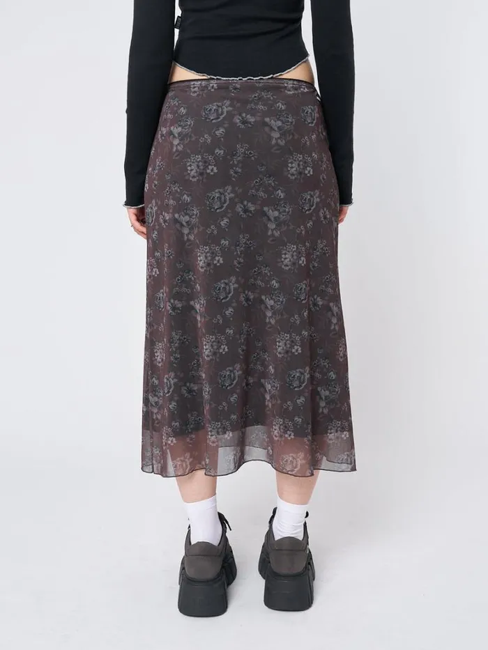 Clothing Minga London Skirts Pearl Floral Print Midi Skirt