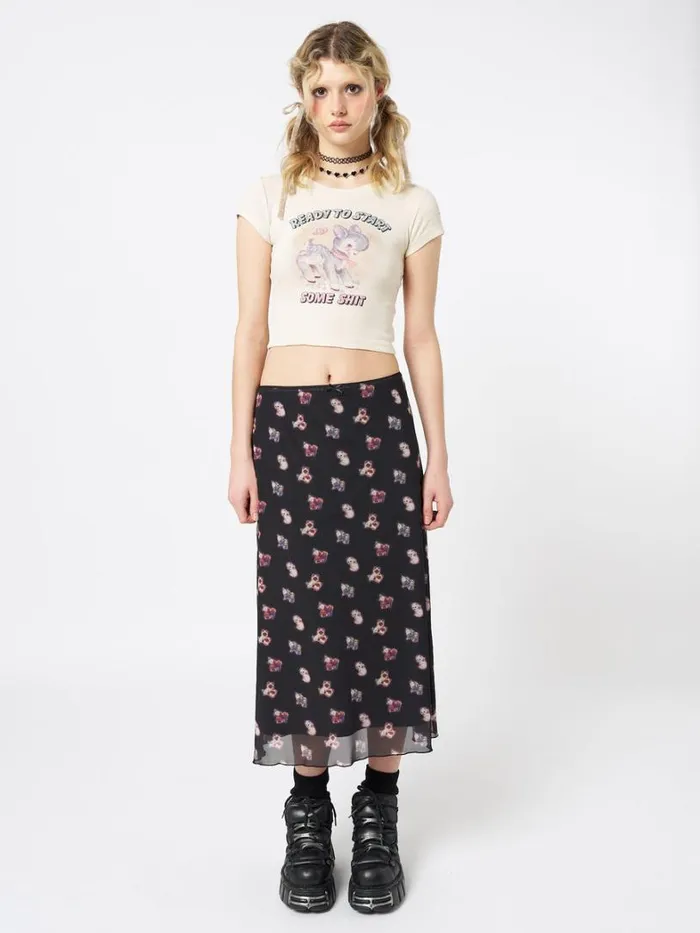 Clothing Minga London Skirts That Cat Girl Midi Mesh Skirt