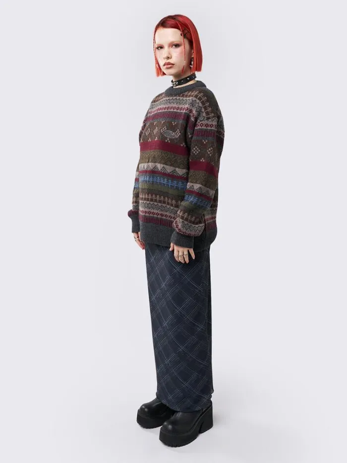 Clothing Minga London Sweaters Ashton Jacquard Knit Sweater