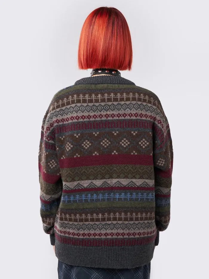 Clothing Minga London Sweaters Ashton Jacquard Knit Sweater