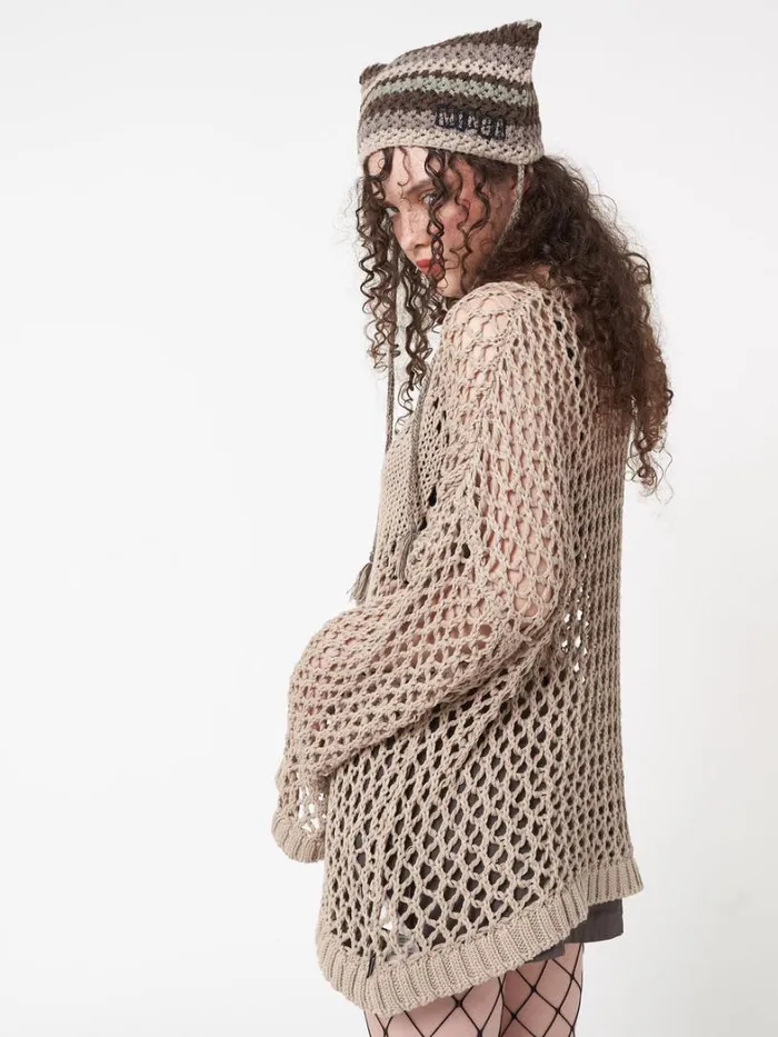 Clothing Minga London Sweaters Metamorphosis Open Knit Jumper