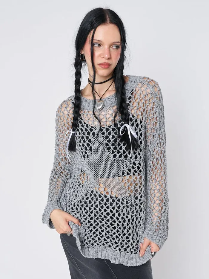 Clothing Minga London Sweaters Starfish Open Knit Jumper