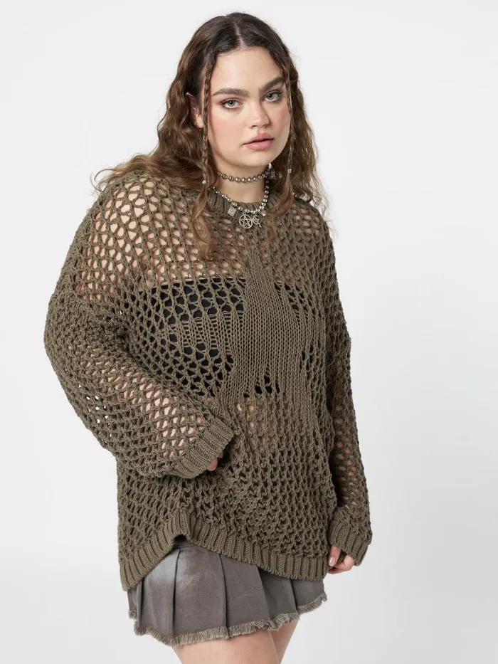 Clothing Minga London Sweaters Superstar Open Knit Jumper