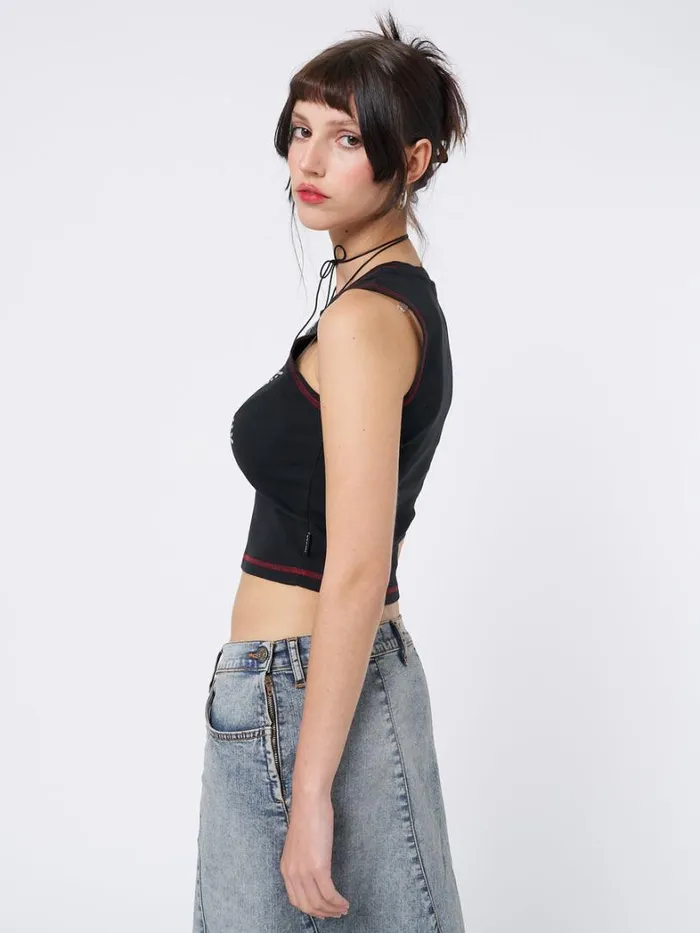 Clothing Minga London Tank Tops RockStar Girlfriend Vest Top