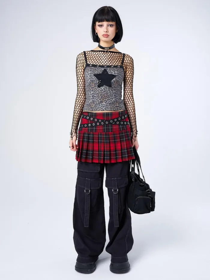 Clothing Nancy Leopard Print Cami Top Minga London Crop Tops