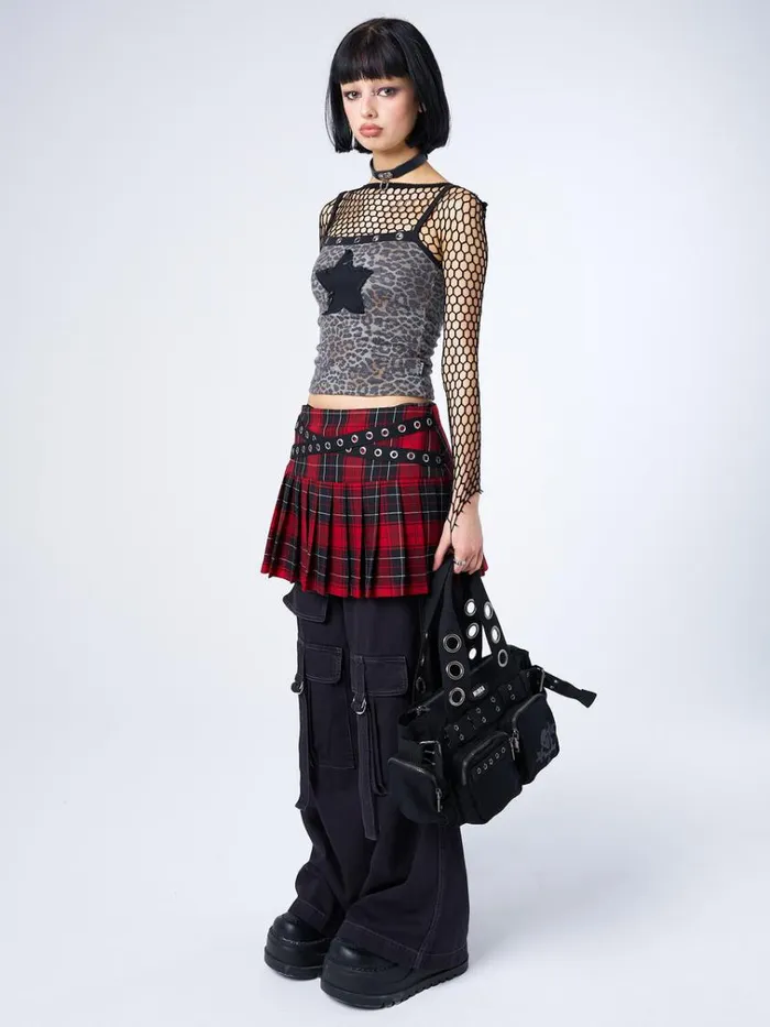 Clothing Nancy Leopard Print Cami Top Minga London Crop Tops