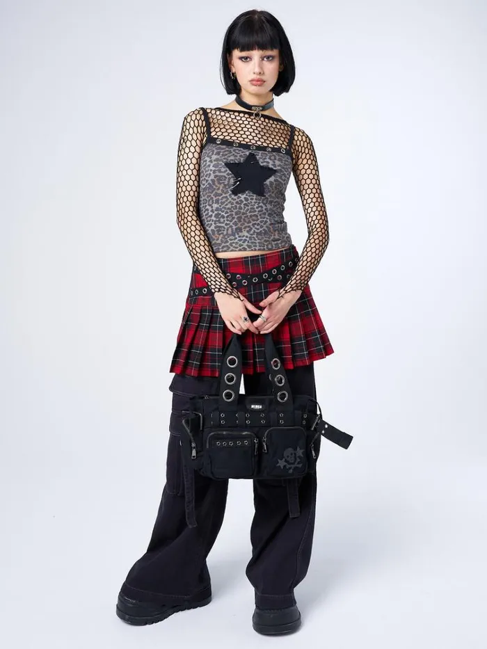 Clothing Nancy Leopard Print Cami Top Minga London Crop Tops