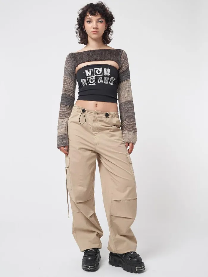 Clothing Not Today Black Tube Top Minga London Crop Tops