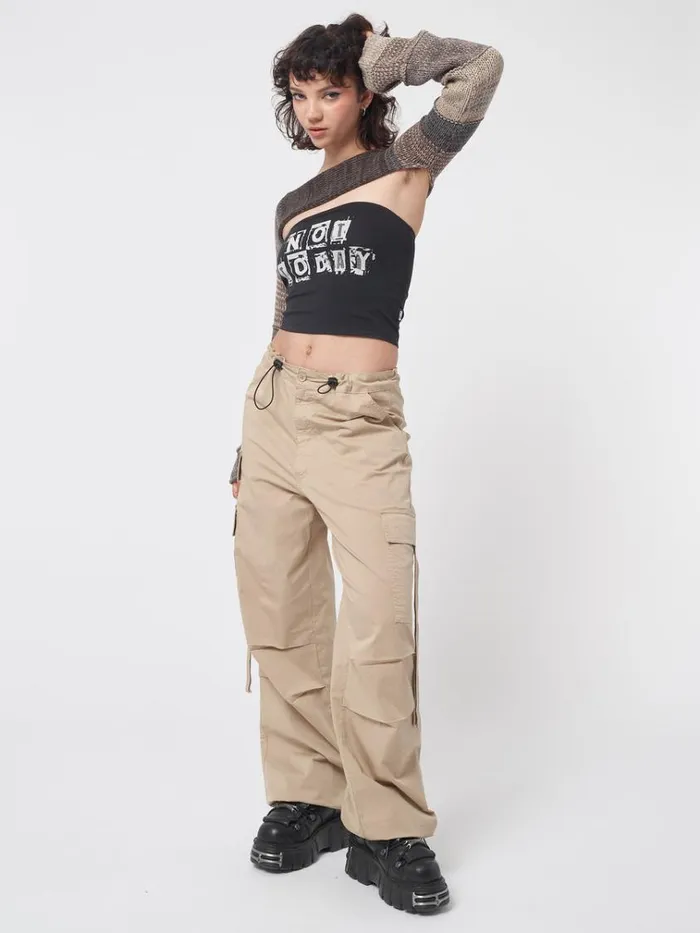 Clothing Not Today Black Tube Top Minga London Crop Tops