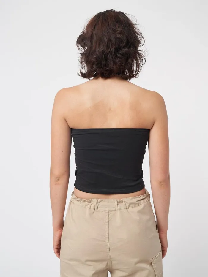 Clothing Not Today Black Tube Top Minga London Crop Tops