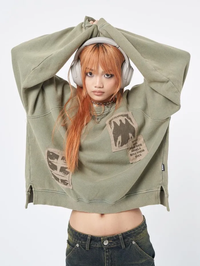 Clothing Patch Me Up Sweatshirt Minga London Sweatshirts