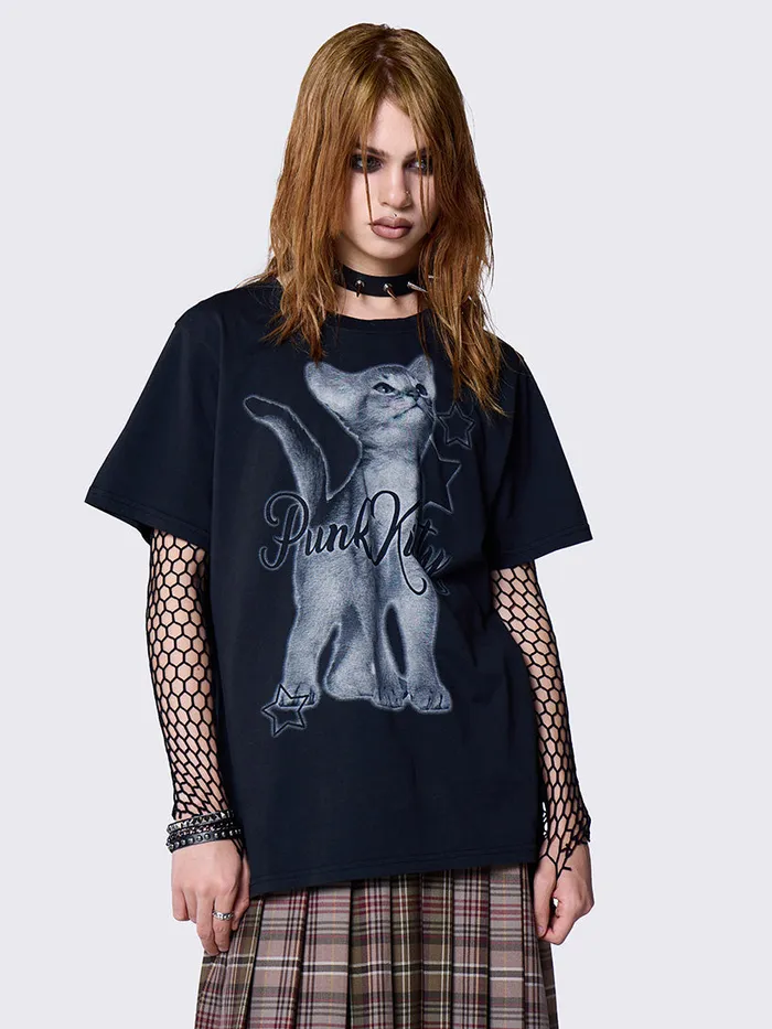 Clothing Punk Kitty Graphic Tshirt Minga London Graphic Tees