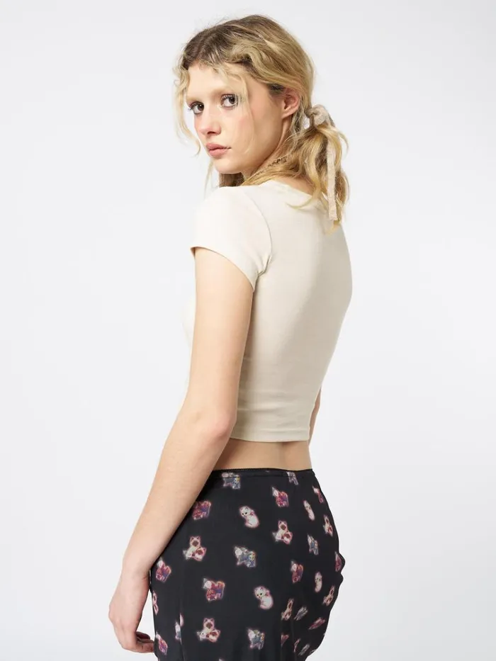 Clothing Ready 2 Start Graphic Baby Tee Minga London Crop Tops