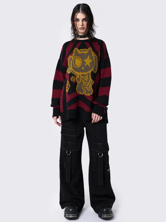 Clothing Rockstar Graphic Knit Sweater Minga London Sweaters