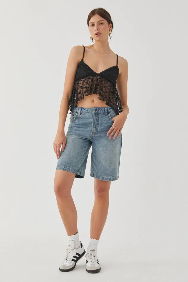 Clothing Supr Going Out Tops Molly Lace Cami Black