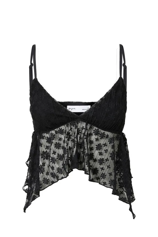 Clothing Supr Going Out Tops Molly Lace Cami Black