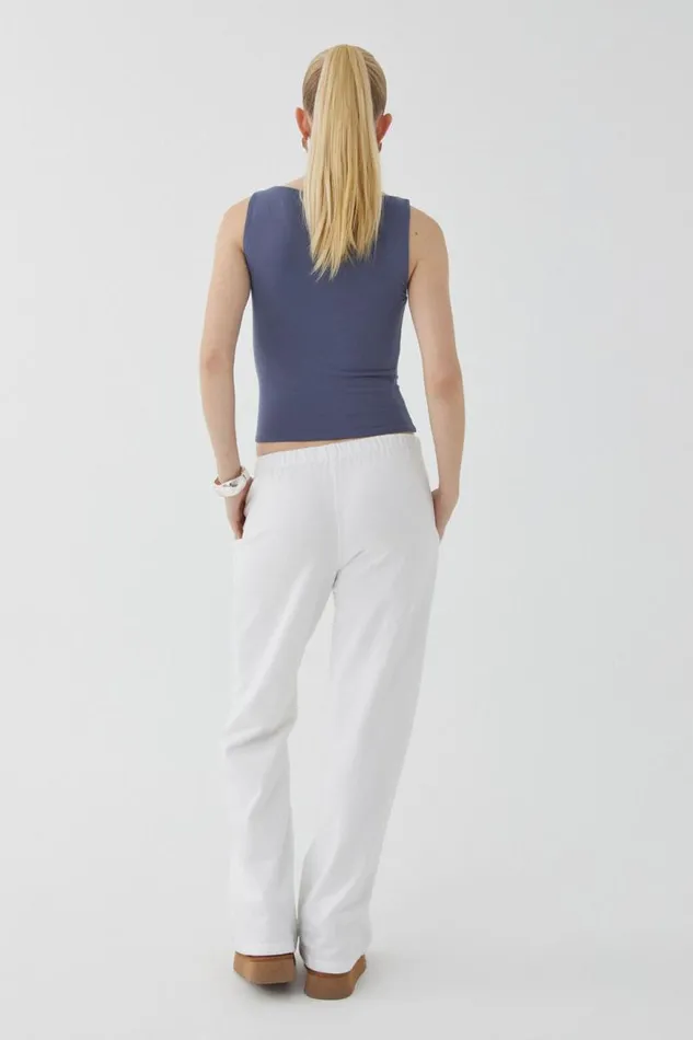 Clothing Supr Going Out Tops Soft Boat Neck Top Weekend Blue