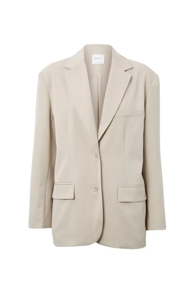 Clothing Supr Jackets and Puffers Harley Baggy Blazer Canvas Beige