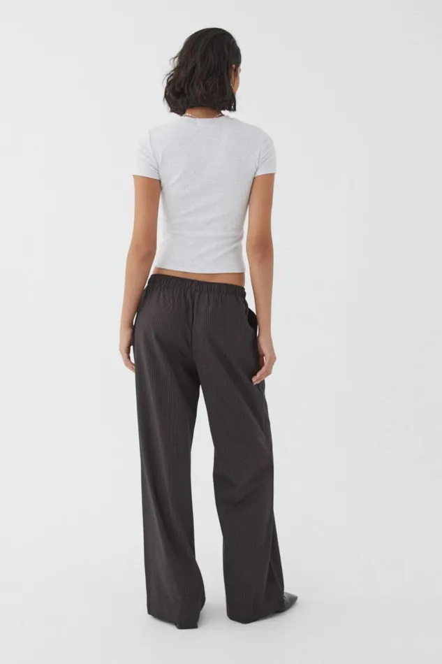 Clothing Supr Pants Piper Pull On Pant Charcoal Pinstripe Clothing Supr Pants Piper Pull On Pant Charcoal Pinstripe