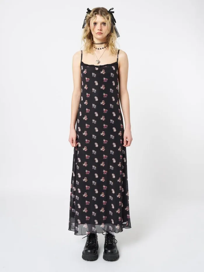 Clothing That Cat Girl Mesh Maxi Dress Minga London Dresses
